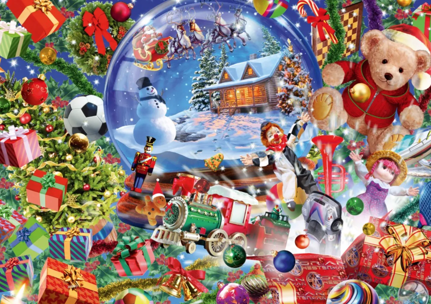 Bluebird Puzzle Globe de Noël - puzzle de 1000 pièces