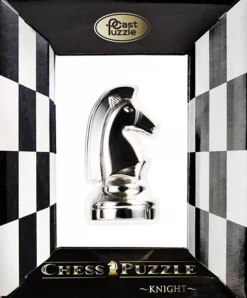 Cast Puzzle Cavalier Argent - Pièce d'échecs - Casse-tête de Cast