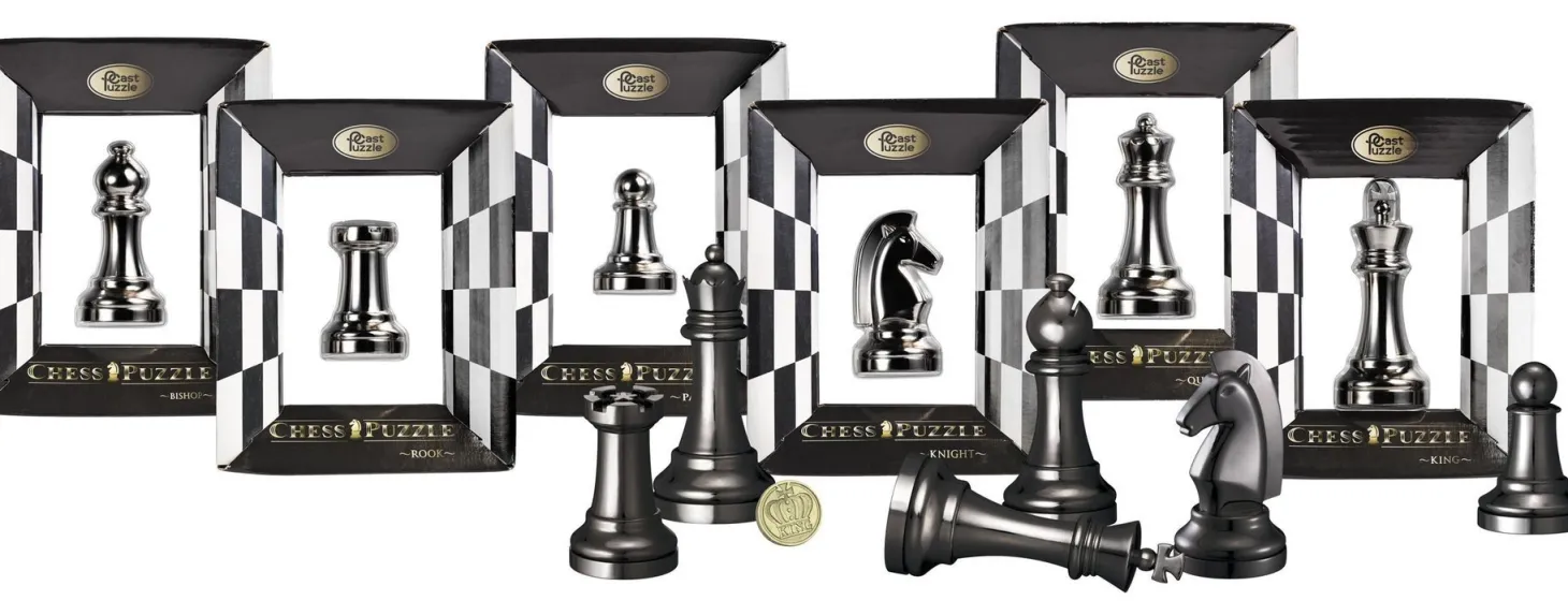 Cast Puzzle Pion Noir - Pièce d'échecs - Casse-tête de Cast