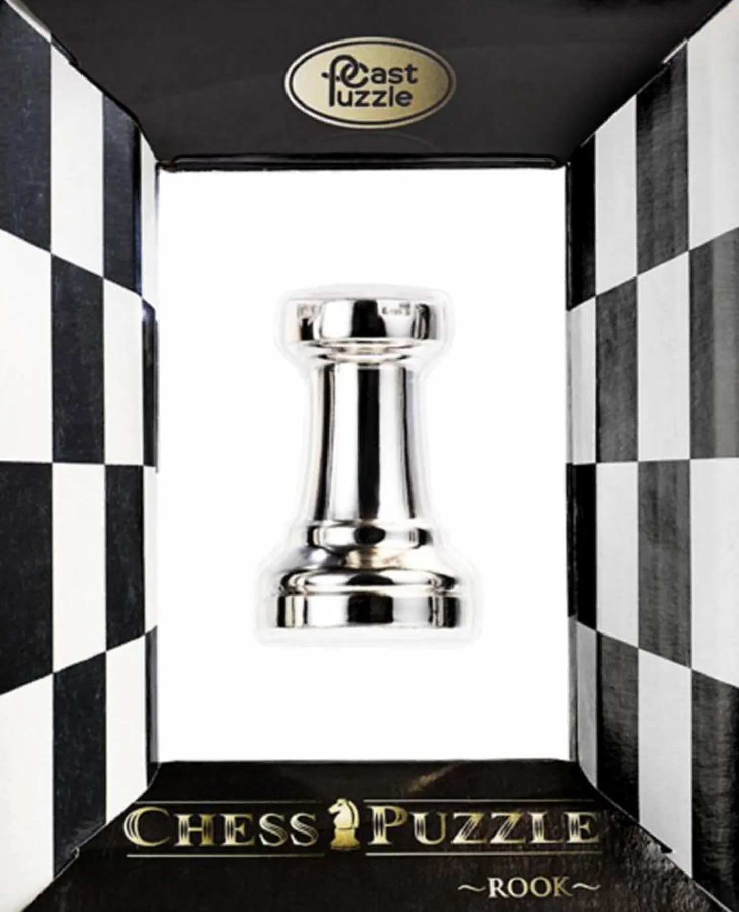Cast Puzzle Tour Argent - Pièce d'échecs - Casse-tête de Cast