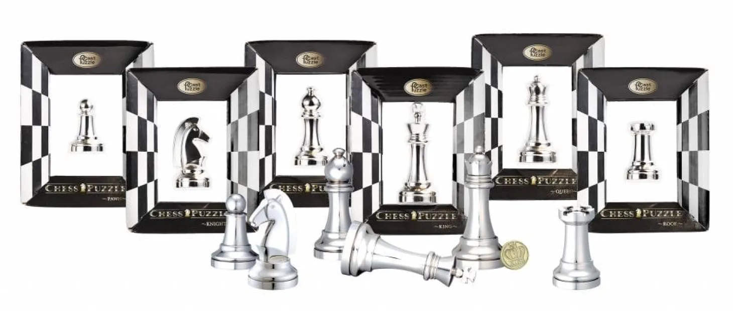 Cast Puzzle Tour Argent - Pièce d'échecs - Casse-tête de Cast