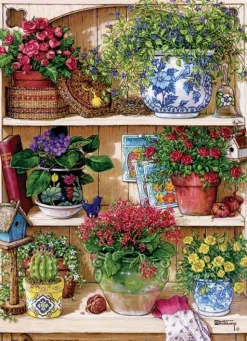 Cobble Hill Armoire à Fleurs - puzzle de 500 pièces XL