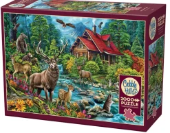 Cobble Hill Cabane au toit rouge - puzzle de 2000 pièces