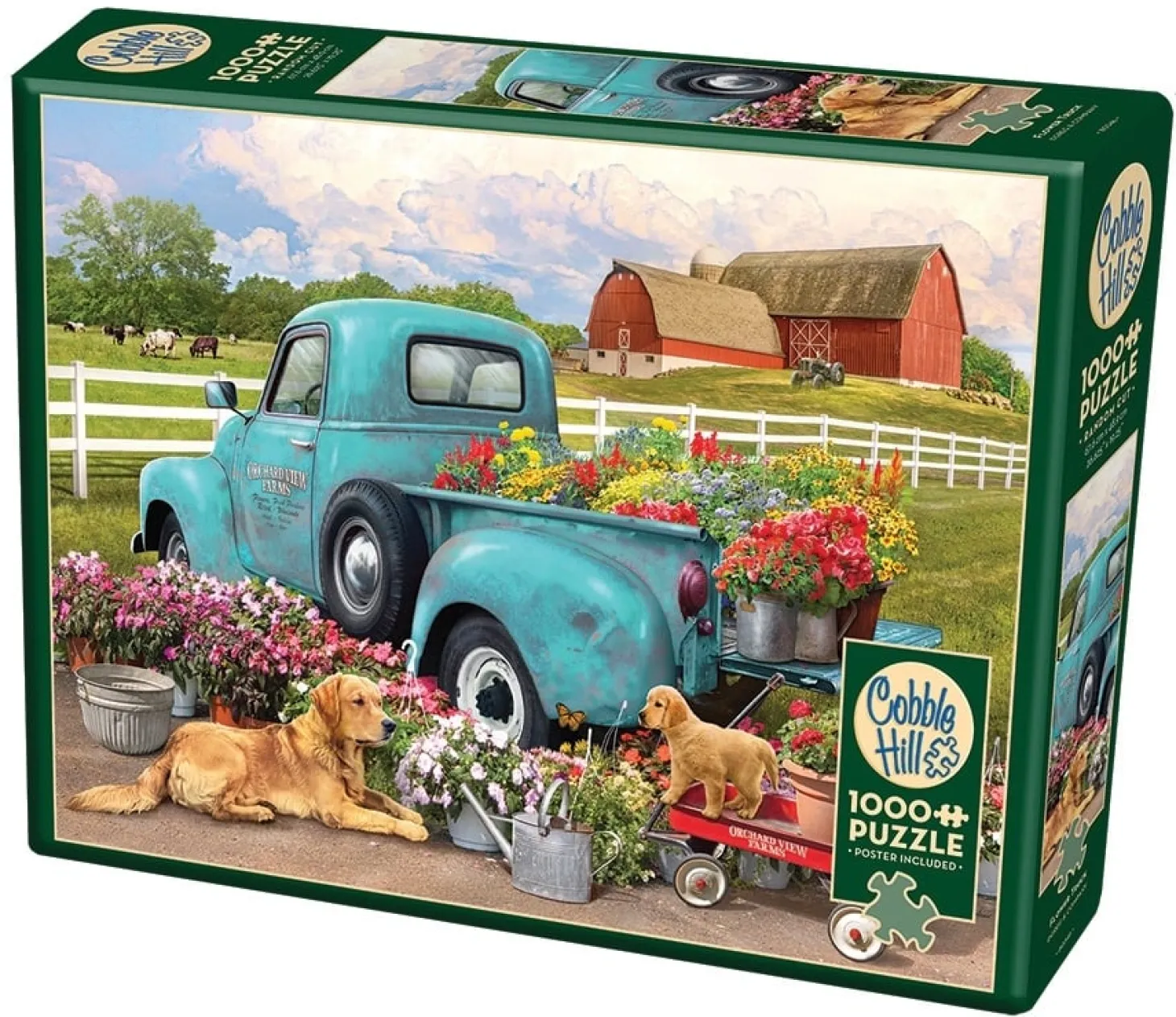 Cobble Hill Camionnette à Fleurs - puzzle de 1000 pièces