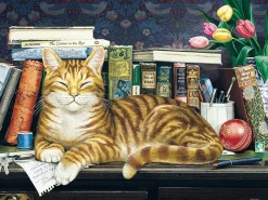 Cobble Hill Chat endormi - puzzle de 275 pièces XXL