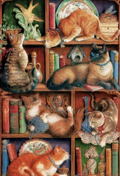 Cobble Hill La bibliothèque de Feline - puzzle de 2000 pièces