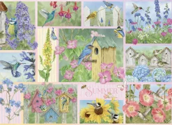 Cobble Hill Oiseaux de jardin au été - puzzle de 500 pièces XL