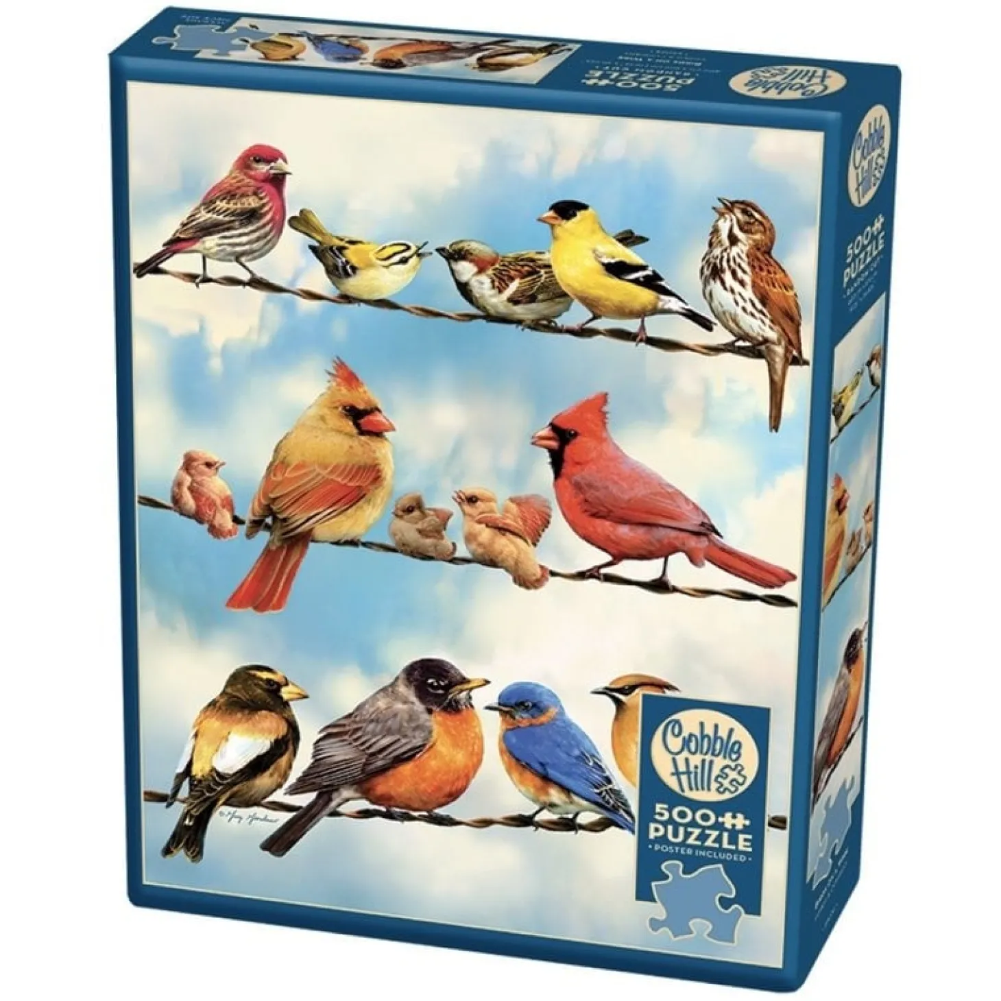 Cobble Hill Oiseaux sur le fil - puzzle de 500 pièces XL