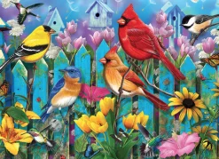 Cobble Hill Oiseaux sur la clôture - puzzle de 500 pièces XL