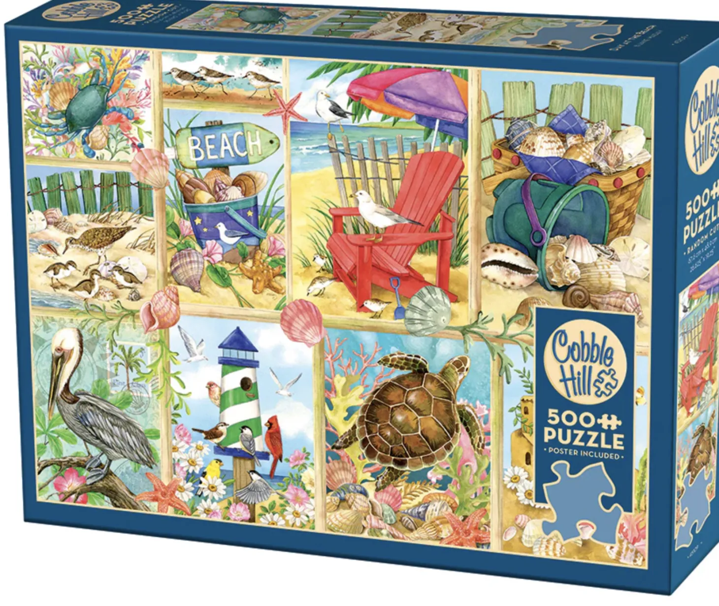 Cobble Hill Une journée à la plage - puzzle de 500 pièces XL