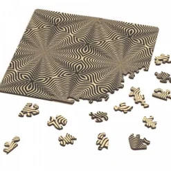 Curiosi Puzzle Double Q-Flower - Puzzle Recto-Verso en Bois - 123 pièces