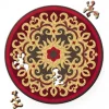 Curiosi Puzzle Double Rose - Puzzle Ronde Recto-Verso en Bois - 88 pièces