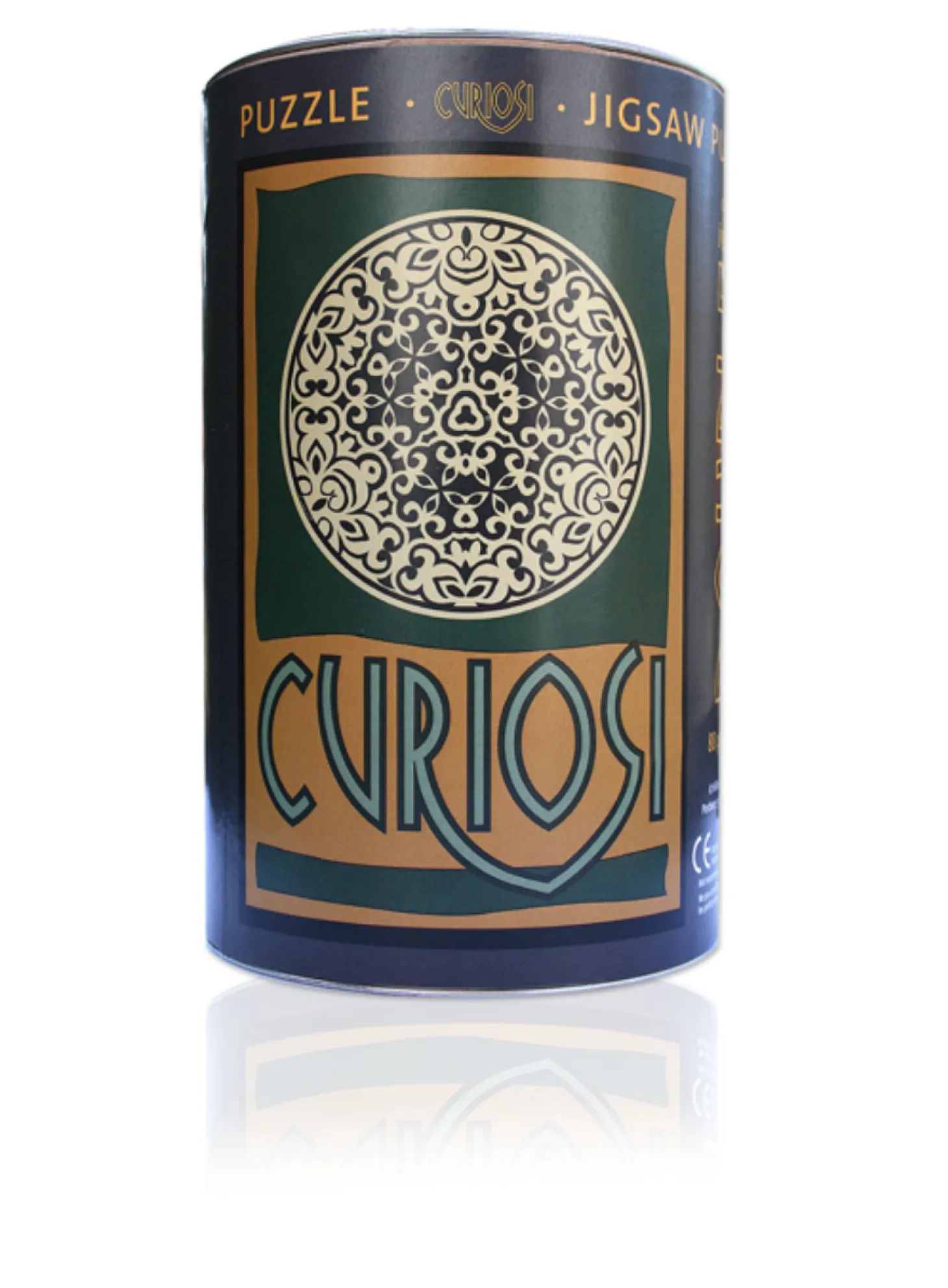 Curiosi Puzzle Double Sable - Puzzle Ronde Recto-Verso en Bois - 88 pièces