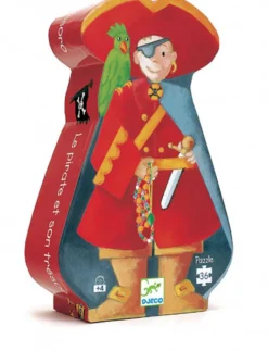 Djeco Le pirate et son trésor - puzzle de 36 pièces