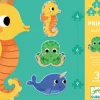 Djeco 3 puzzles dans la mer - 4, 6 et 9 pièces
