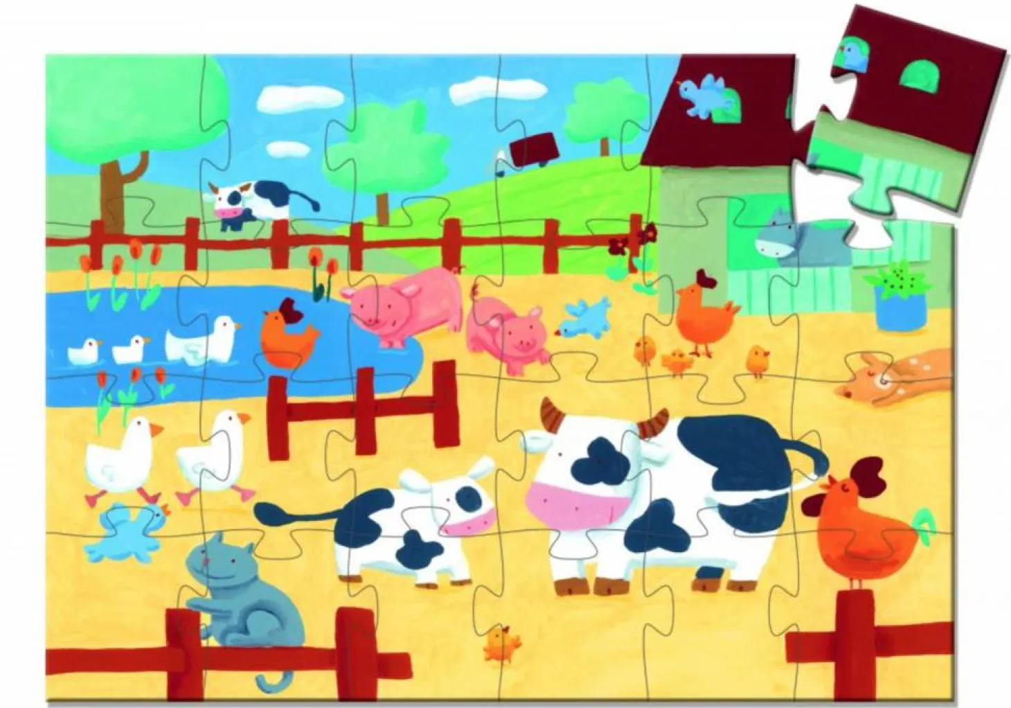 Djeco Bella Cow - 24 pièces