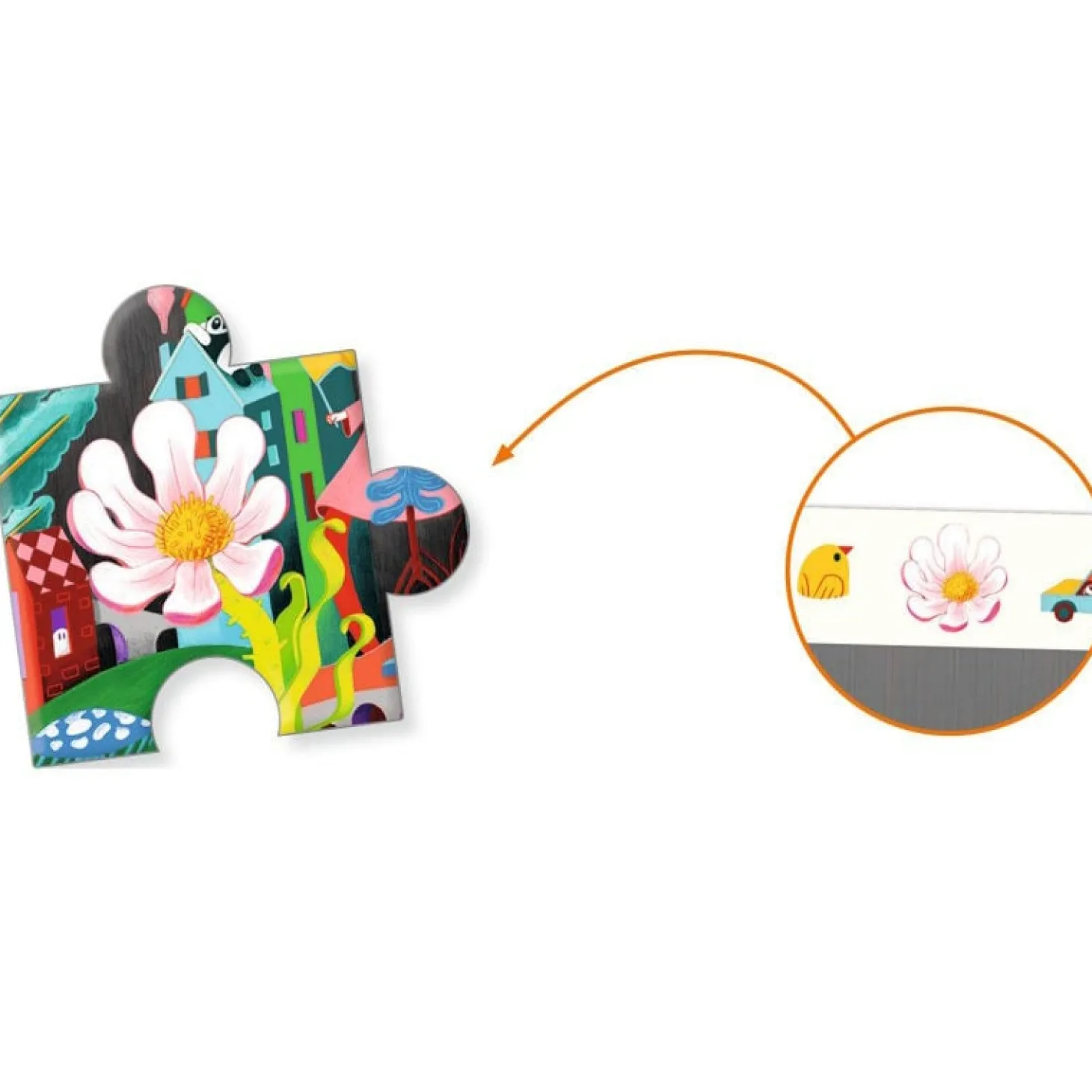 Djeco Crazy Town - Puzzle Observation de 200 pièces