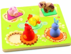 Djeco de la ferme 'formes animales drôles - 5 pièces