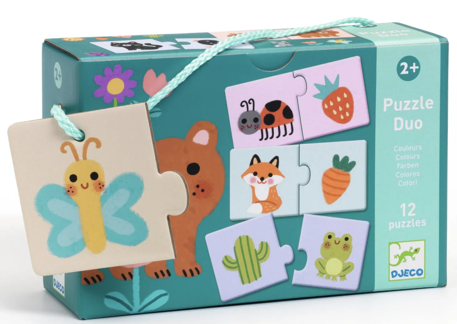 Djeco Duo Puzzle - Couleurs - 12 x 2 pièces