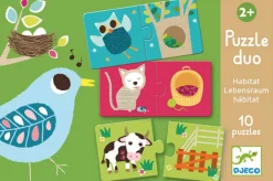 Djeco Duo Puzzle - Notre maison - 10 x 2 pièces