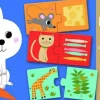 Djeco Duo Puzzle - servi! - 10 x 2 bits