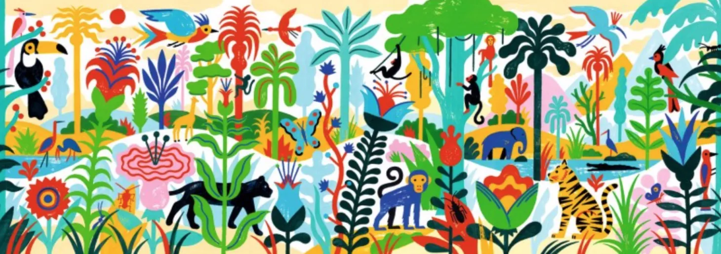 Djeco Jungle - puzzle de 100 pièces