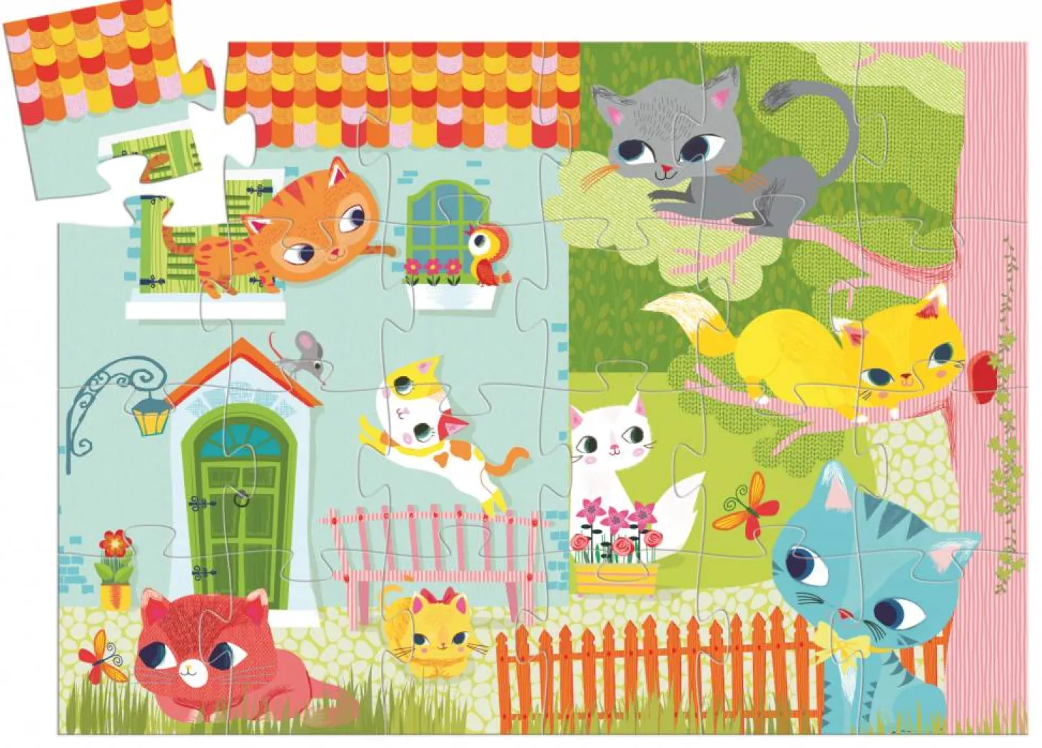 Djeco Le chat et ses amis - 24 pièces