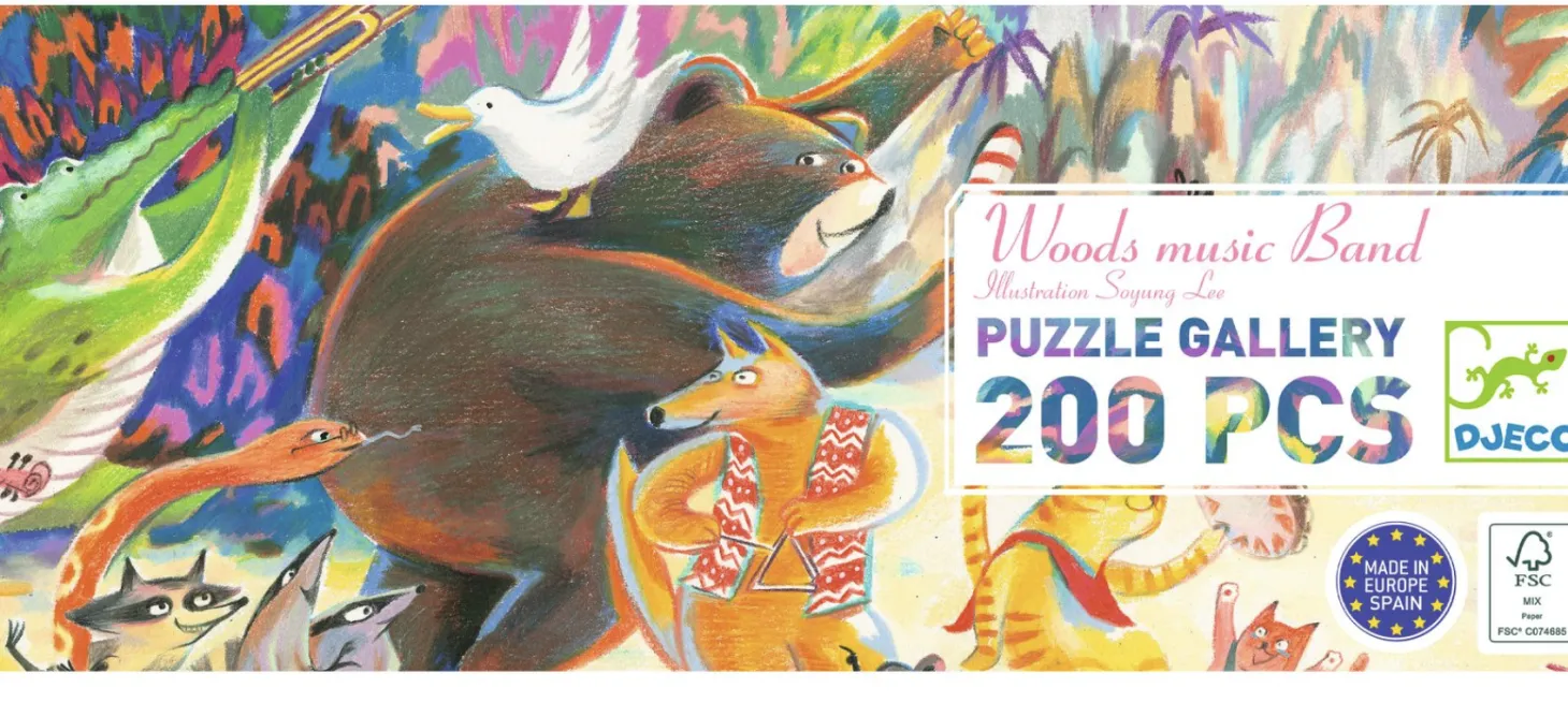 Djeco Orchestre de musique de bois - puzzle de 200 pièces - Panorama