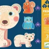 Djeco Premiers puzzles - Dans la forêt - 3 puzzles de 9, 12 et 16 pièces