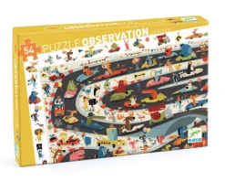 Djeco Puzzle de Recherche - Car rally - 54 pièces