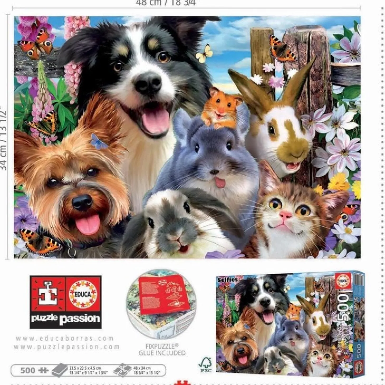 Educa Amis De La Cour - puzzle de 500 pièces
