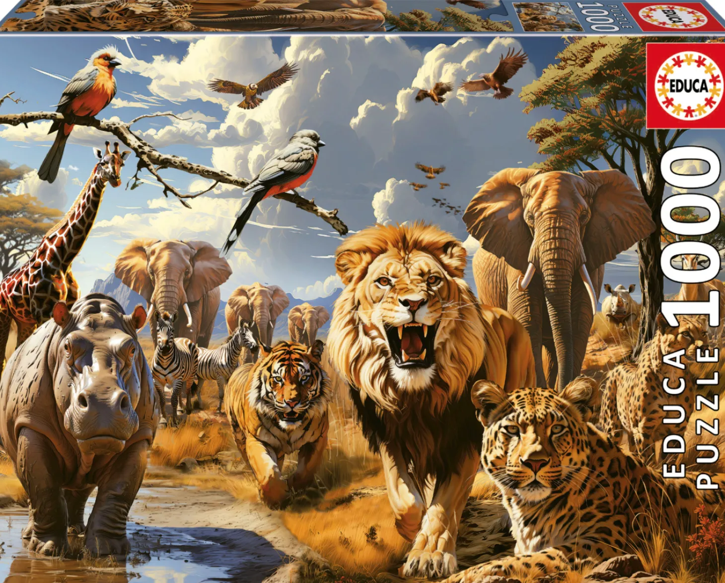 Educa Animaux Sauvages - puzzle de 1000 pièces