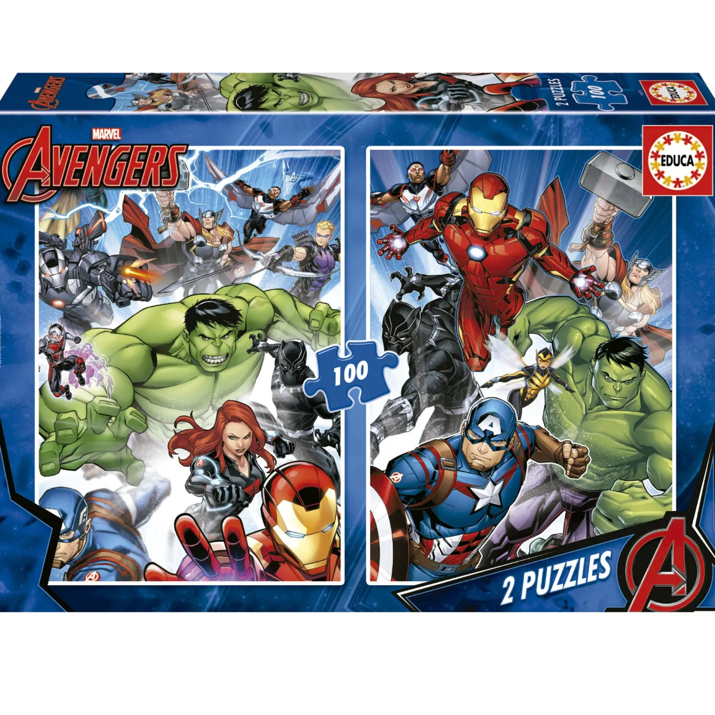 Educa Avengers - 2 puzzles de 100 pièces