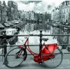 Educa bicyclette rouge à Amsterdam, 1000 pièces
