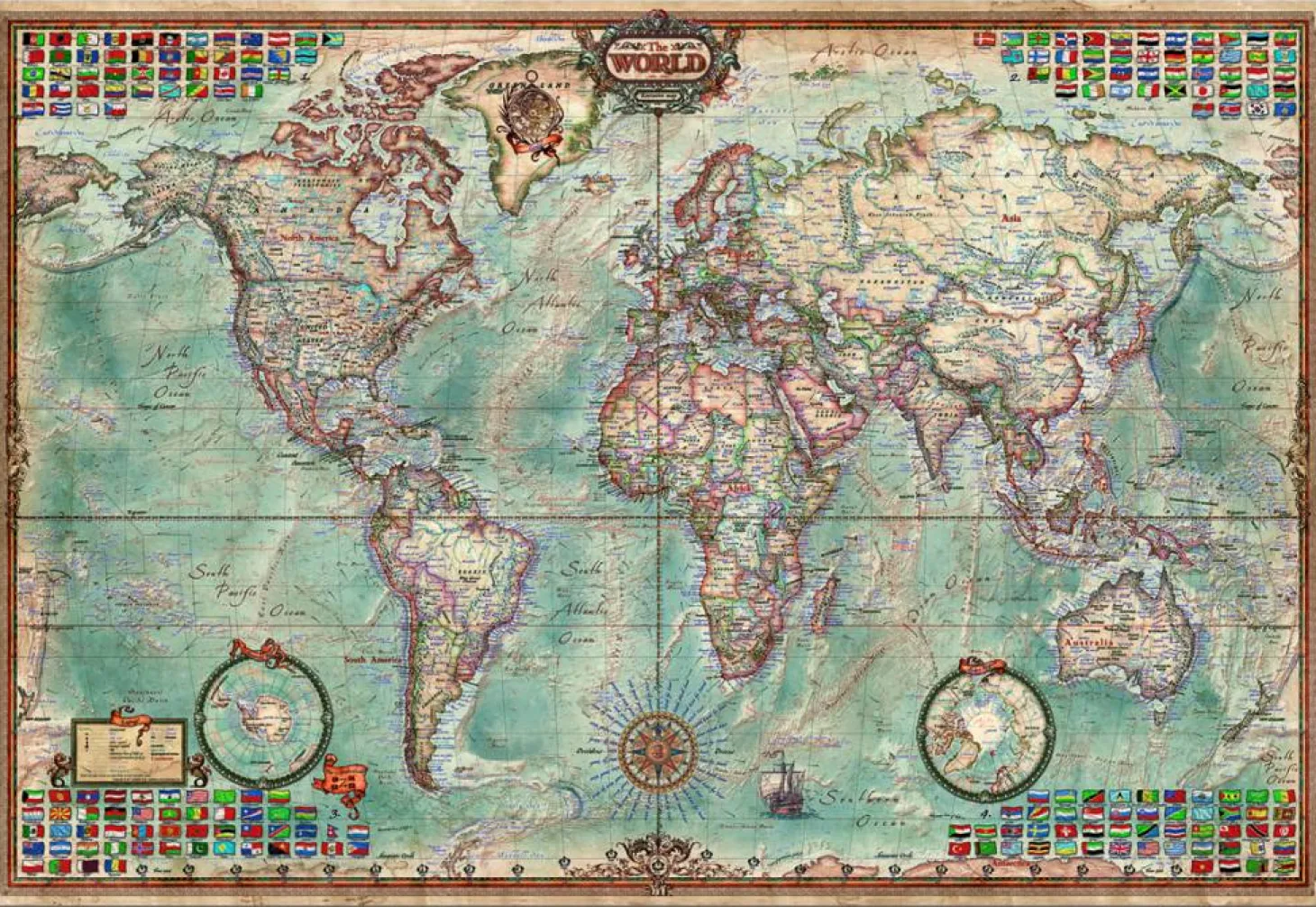 Educa Big World Map - 4000 pièces