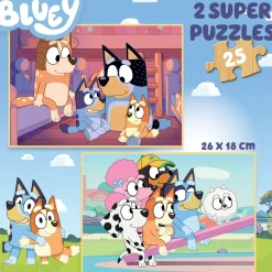 Educa BOIS: Bluey - 2 x 25 pièces