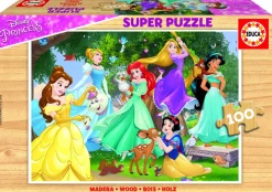 Educa BOIS: Disney Prinsessen - puzzle en bois de 100 pièces