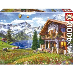 Educa Chalet Alpin - puzzle de 4000 pièces