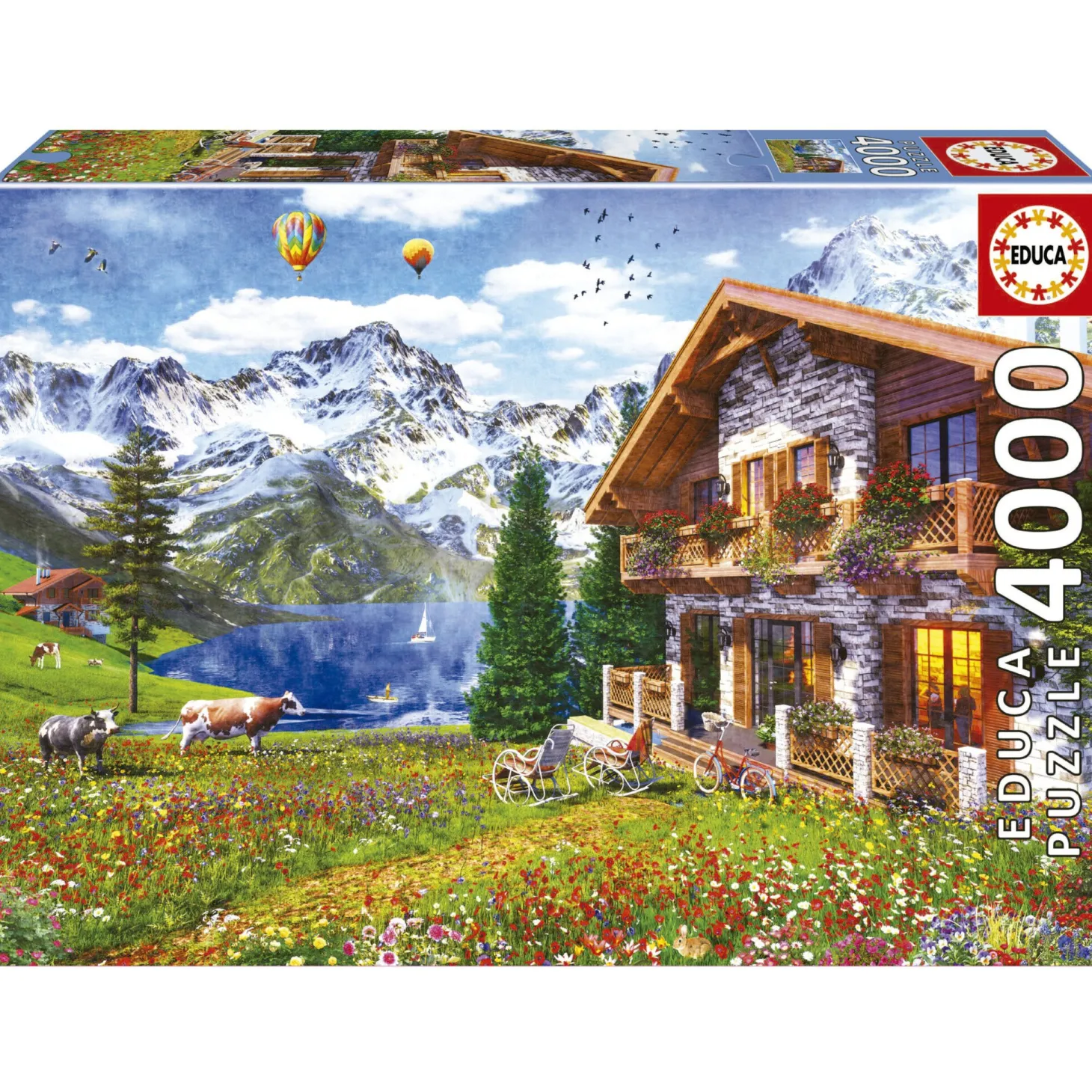 Educa Chalet Alpin - puzzle de 4000 pièces