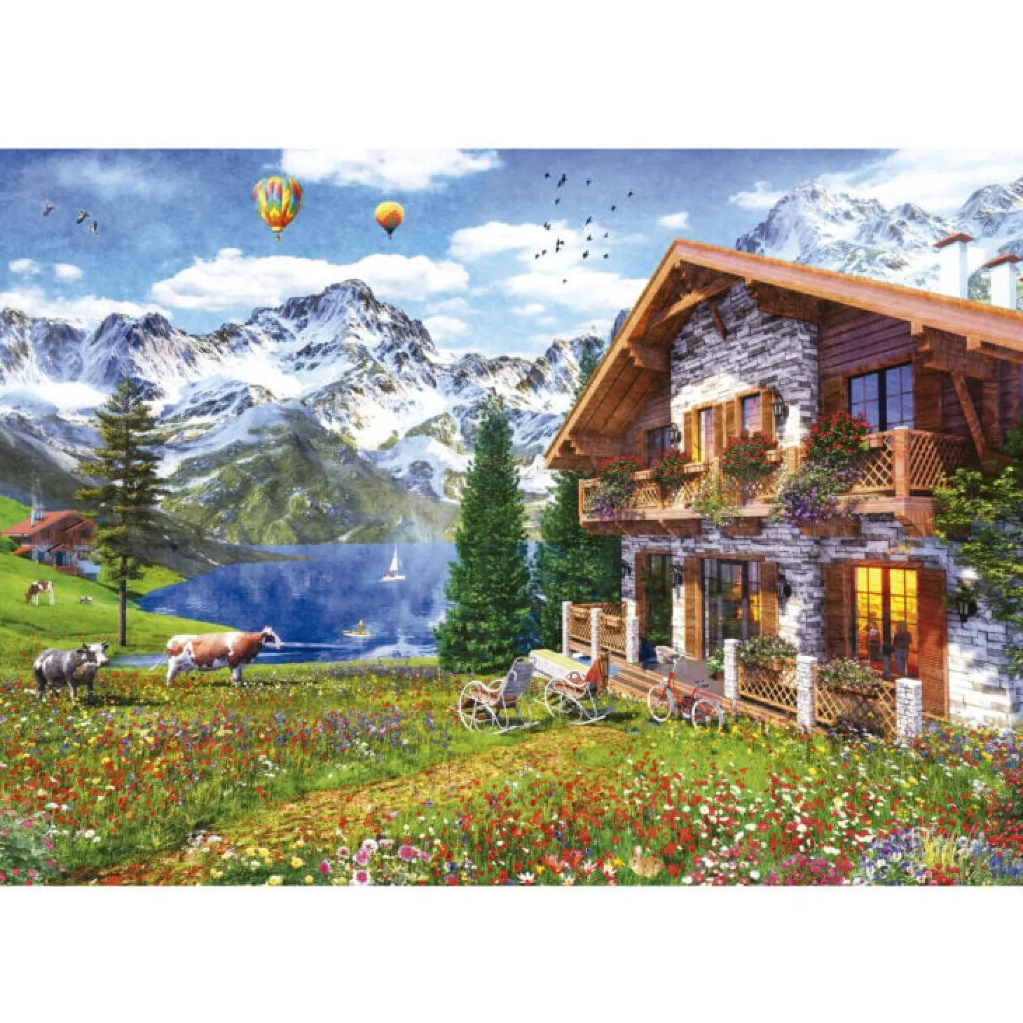Educa Chalet Alpin - puzzle de 4000 pièces