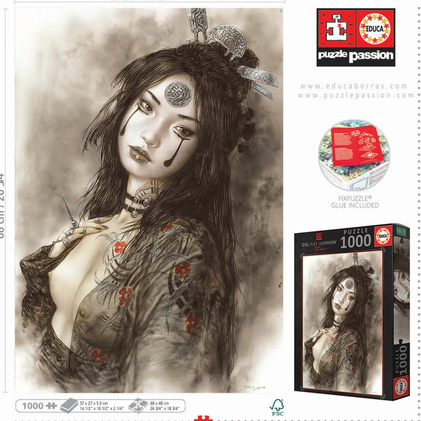 Educa Dead Moon - Luis Royo - puzzle de 1000 pièces