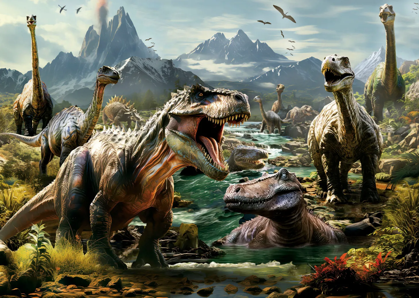 Educa Dinosaures Féroces - puzzle de 1000 pièces