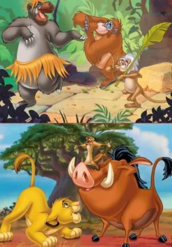 Educa Disney - Roi Lion - Livre de la jungle - 2 x 20 pièces