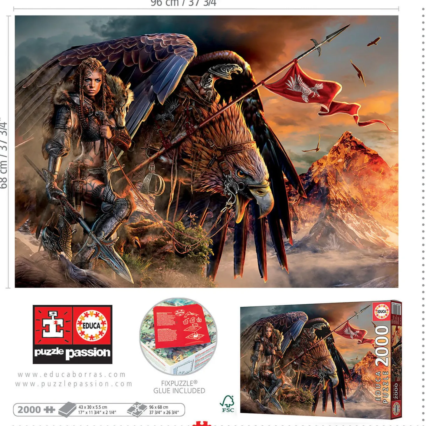 Educa Eagle Rider - puzzle de 2000 pièces