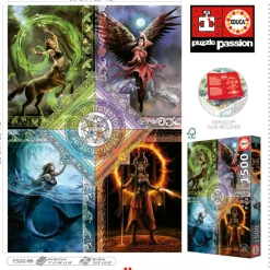 Educa Elemental Magic Star Chart - Anne Stokes - puzzle de 1500 pièces