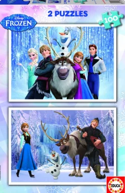Educa Frozen - 2 puzzles de 100 pièces