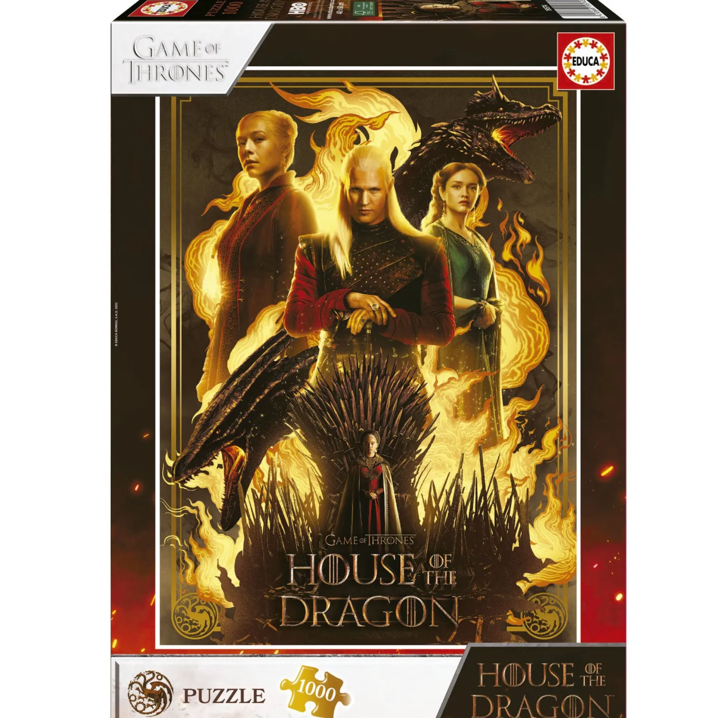 Educa GOT - House of the Dragon - puzzle de 1000 pièces
