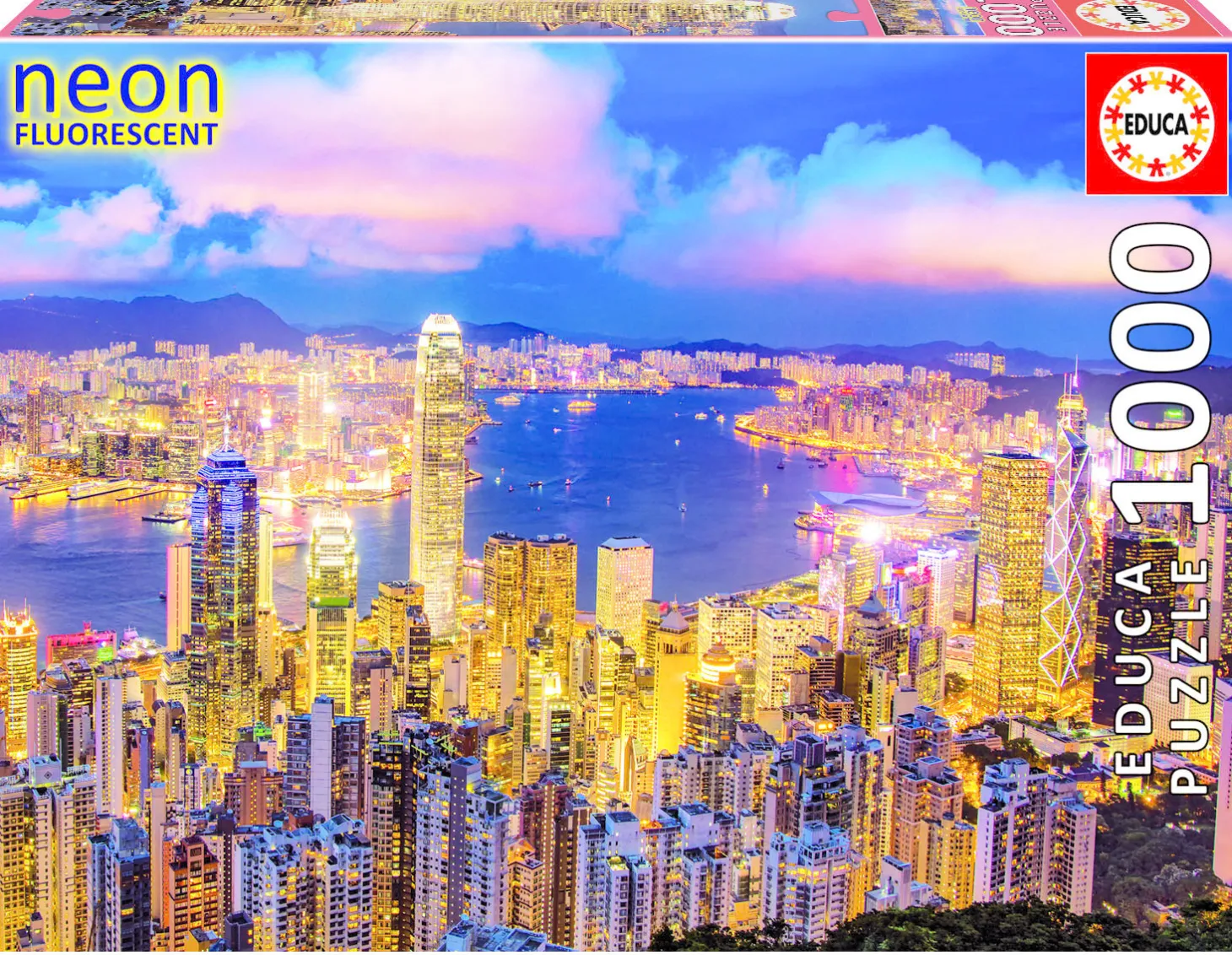 Educa Hong Kong Skyline - Glow in the Dark - puzzle 1000 pièces