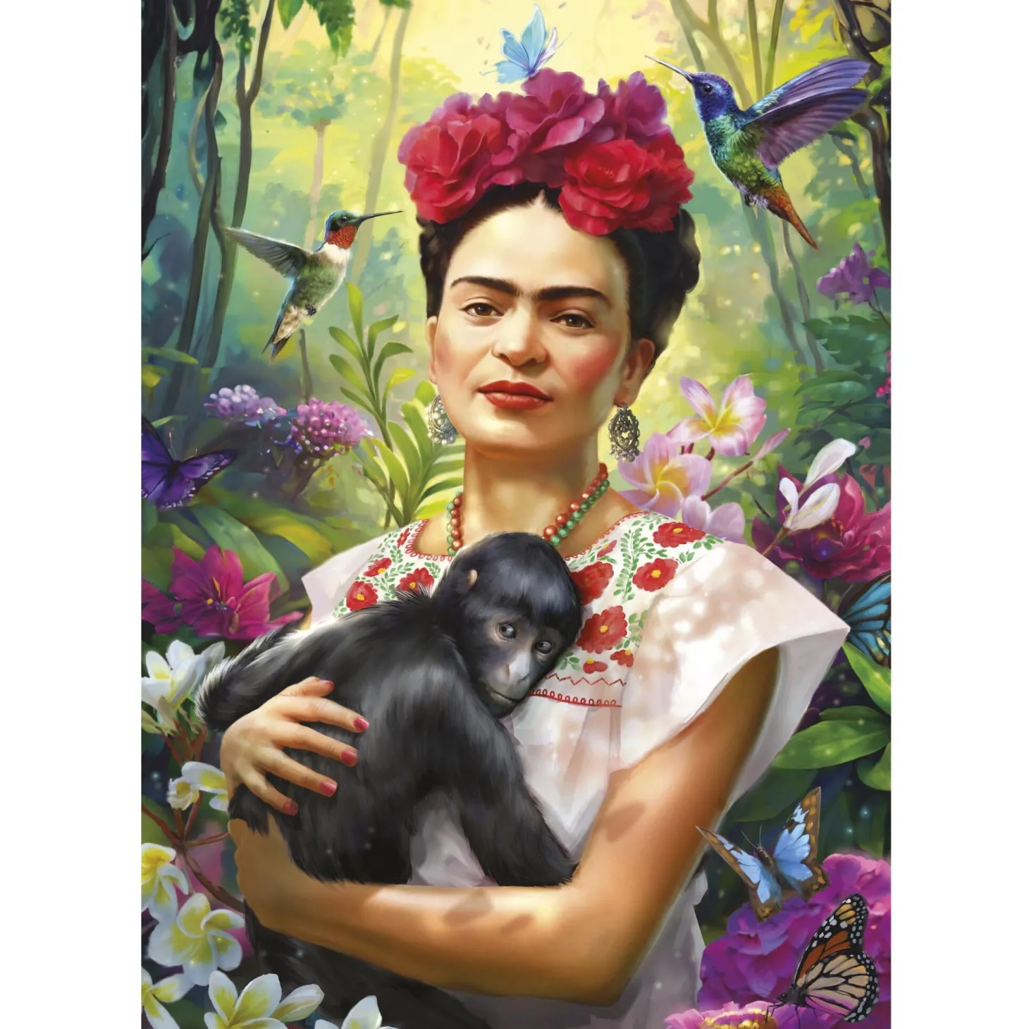 Educa Jardin de vie, Frida Khalo - puzzle de 1000 pièces
