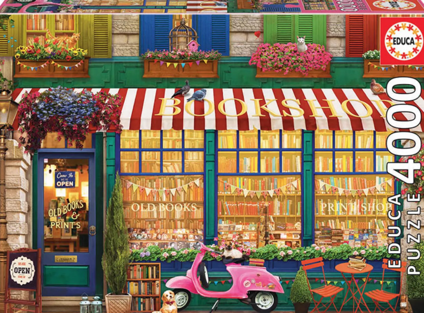 Educa La librairie vintage - puzzle de 4000 pièces